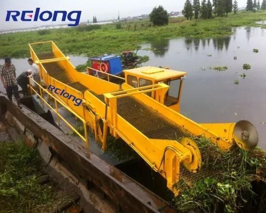 Lake Cleaning Aquatic Weed Harvester High Efficiency cleaning for River/Lake/Ponds