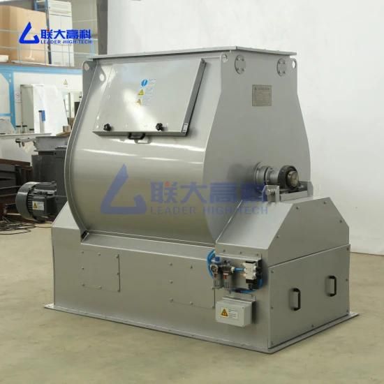 Single Shaft Paddle Feed Mixer Feed Mill Mixing Machine for Sale/Poultry Feed Plant