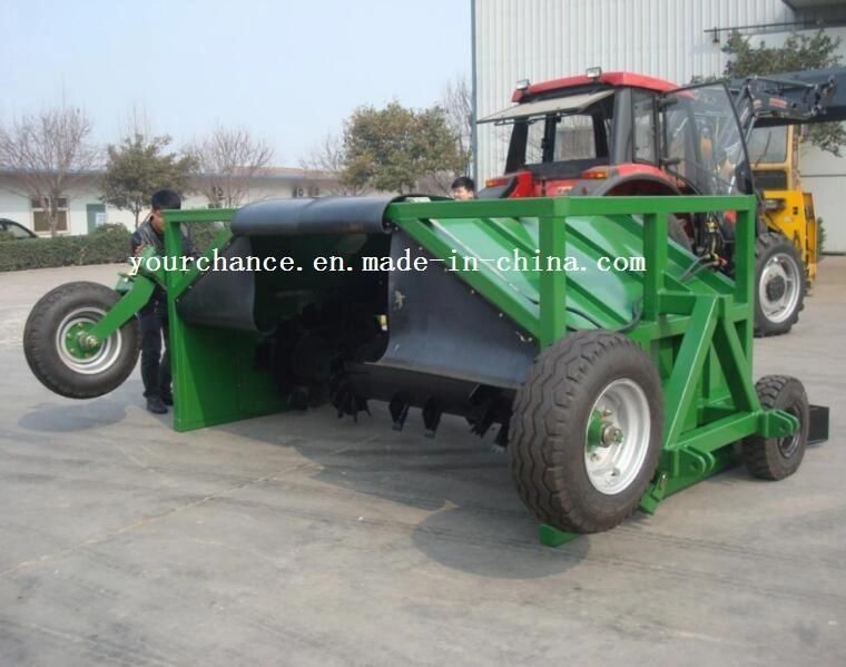 Fance Hot Selling Fertilizer Equipment Zfq350 3.5m Width 120-180HP Tractor Towable Manure Mixer Organic Fertilizer Compost Windrow Turner with CE Certificate