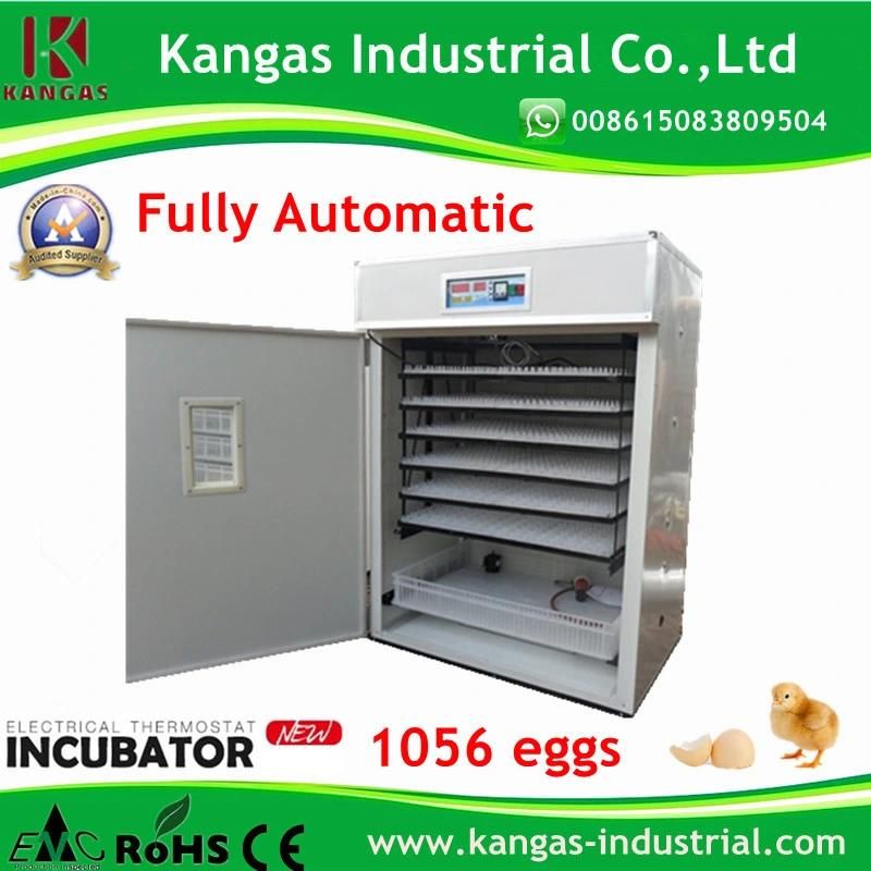Holding 1056 Chicken Eggs CE Approved 1056 Egg Incubator for Sale (KP-10)