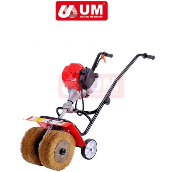 Um Gasoline Hand Push Road Sweeper with 52cc Displacement Road Sweeper Rust Removal ...