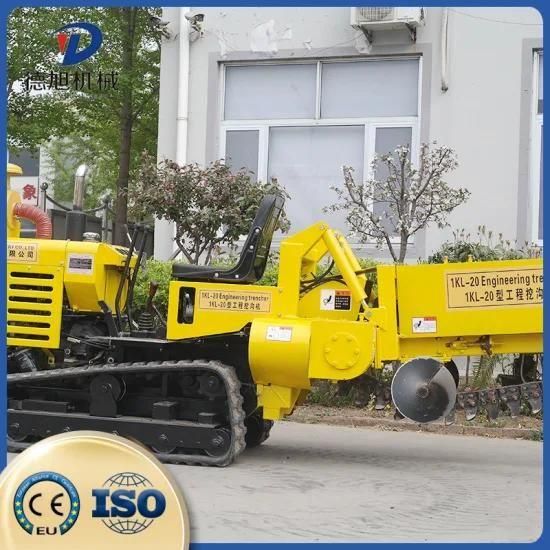 Mini Type Fast Trencher Machine for Waterpipe/Gaspipe/Cable Laying