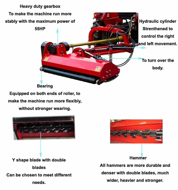 Middle Heavy Hydraulic Side-Shift Verge Flail Mower (EFGL150)