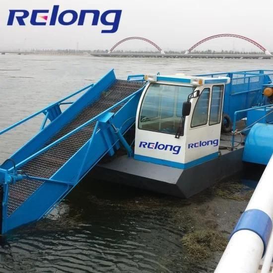 Full Automatic River Grass Removal Boat Machine Floating Trash Garbage Rubbish Collecting ...