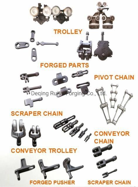 Professional Manufacturer of Drop Forged Monorail Overhead Conveyor Chain and Trolley for Poultry Conveyor Line Xt160