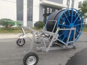 Hose Reel Irrigation System with End Gun, Truss and Agricultural Sprinklers