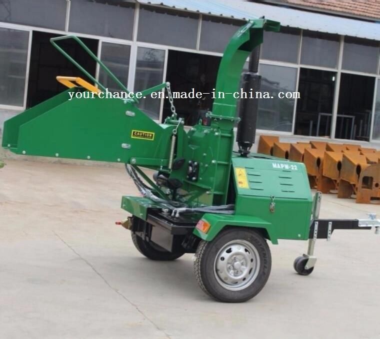 Canada Hot Sale Wc-22 Forestry Machine 22HP 8 Inch Selfpower Towable Wood Chipper with Hydraulic Feeding System