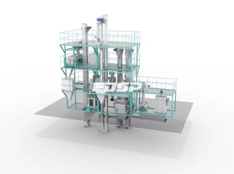 Small Capacity 4-6tph Feed Pellet Production Line