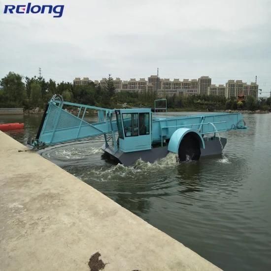 Factory Automatic Aquatic Weed Harvester for Cleaning Riverways