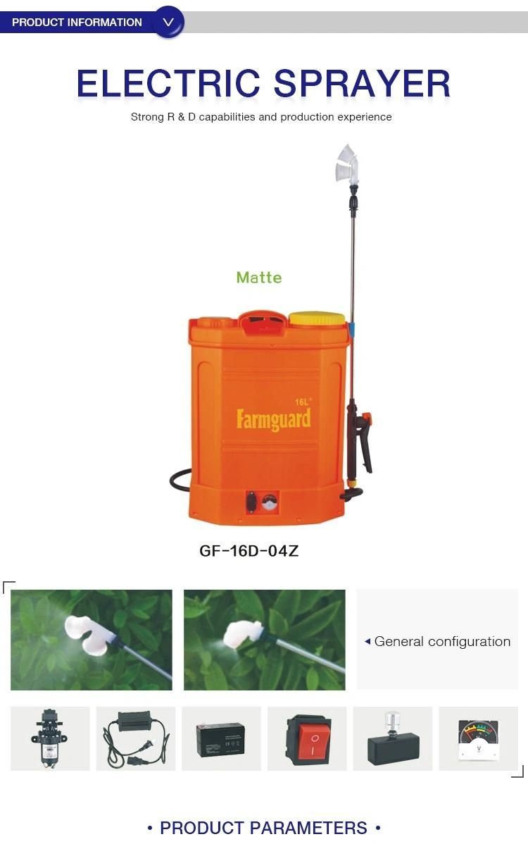 Misting Fogging Agricultural Machinery Pressure Battery Electric Power Sprayer