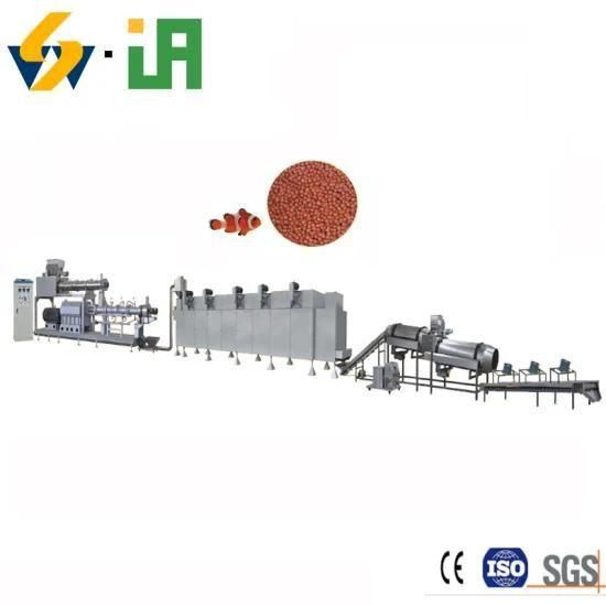 Floating Pellet Feed Extruder Fish Food Production Plant