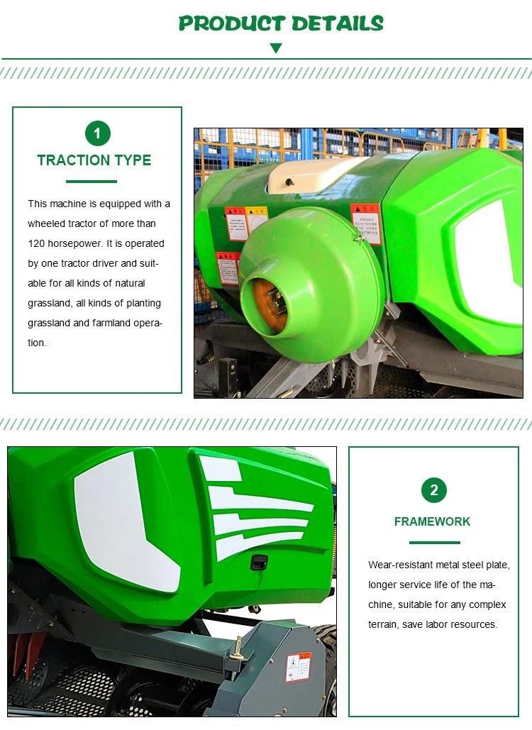 Cheap New Fully Automatic Silage Film Hay Square Baler Bailing Machine