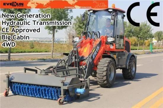 Everun CE Approved Compact Shovel Loader with Sweeper