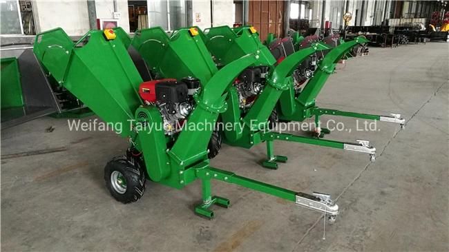 Self Power Gaoline Engine ATV Towable Wood Chipper, ATV Wood Chipper