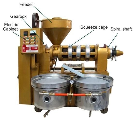 Soybean and Sunflower Edible Oil Presses Yzyx140wz Automatic Oil Press with Combined ...