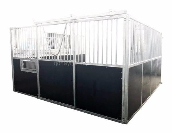 4m Galvanized Steel Frame Timber Horse Stall Panels/Horse Stable Front