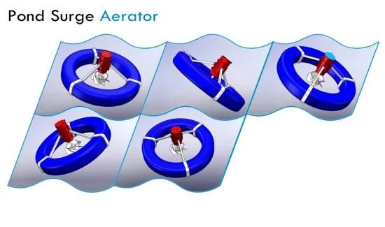 380V 0.75kw Surge Type Aerator Surface Aerator with CE for Aquiculture Industry Seawater ...