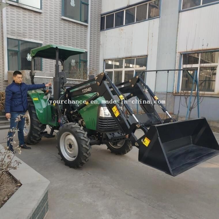 Somaliland Hot Sale Tz04D 40-55HP Wheel Farm Tractor Mounted Front End Loader Made in China