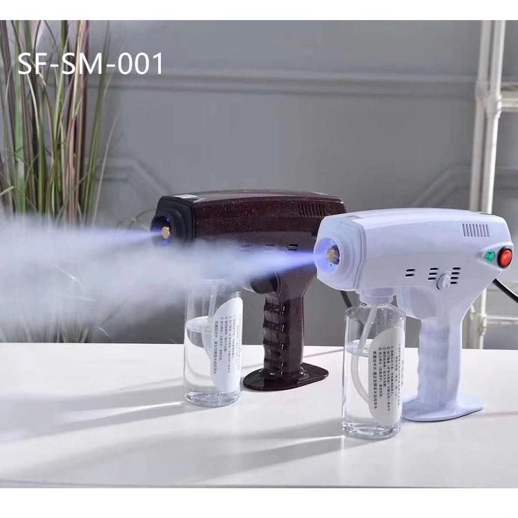 2020 Hot Sales Electric Nano Steriliation Fogger Spray Guns Micro Nano Bluelight Hair Spray Gun