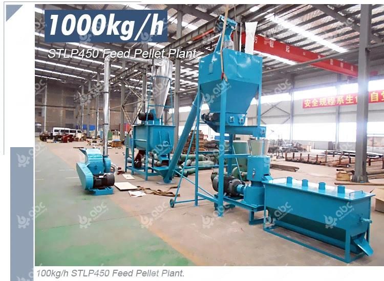 600-800kg/H Farm Use Rice Husk Animal Pellets Machinery