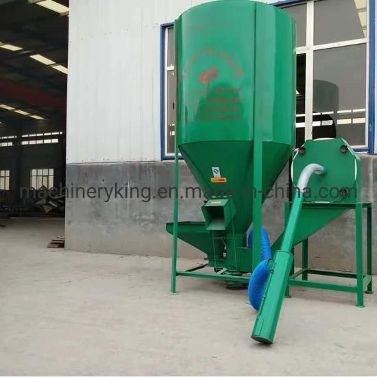 Self-Suction Poultry Feed Mixer Crusher/ Chicken Feed Mixing Machine for Grain