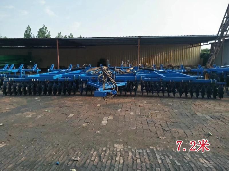 7.2m Folding Combined Ground Preparation Machine Wide Heavy Duty Disc Harrow1 - 9 Sets