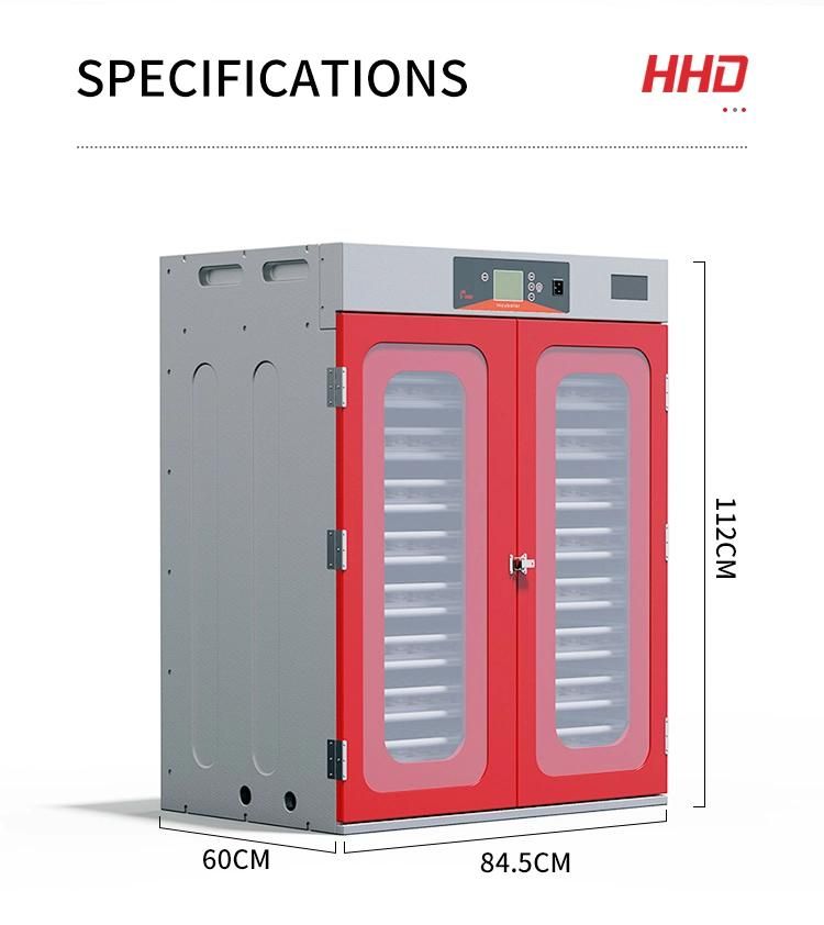 Hhd New Listing Automatic 1000 Egg Incubator Machine for Farm Hatching