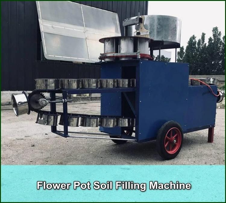 Half Automatic Flower Vegetable Fruit Nursery Plastic Pots Soil Filling Machine with Wholesale Price