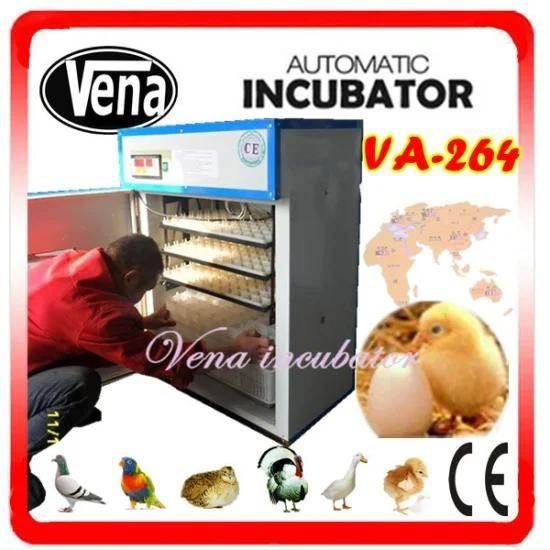 CE Approved Industrial Automatic Small Chicken Incubator for 264 Eggs