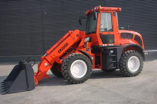 Mini Telescopic Loader Er2000 with Wooden Forks for Sale