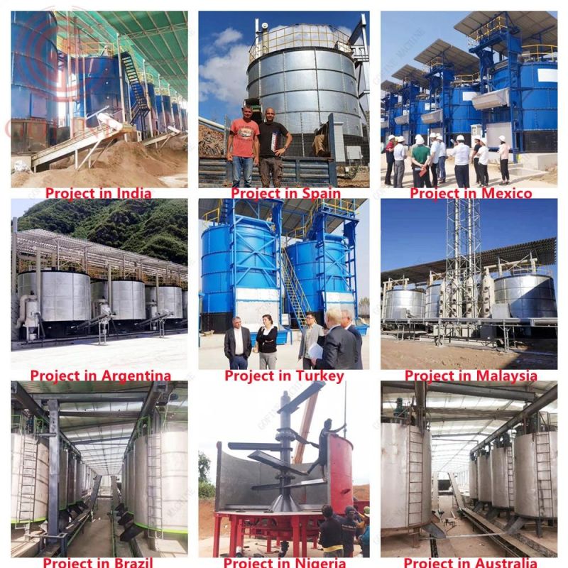 Biogas Residue Fertilizer Manufacturing Equipment Waterworks Sludge Fermenter Tank