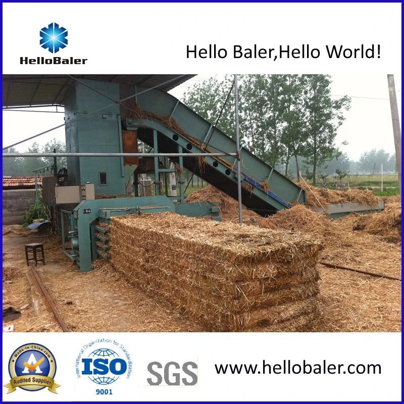 Biomass power plant hay straw pressing baler machine for baling cotton stalk and corn stalk