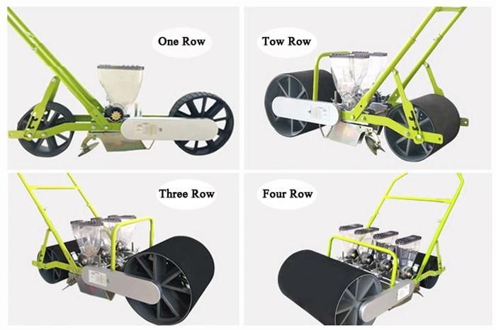 2 Rows 3/4 Row Multi-Function Mini Seeder Manual Portable Hand Push Vegetable Seeder for Seeds