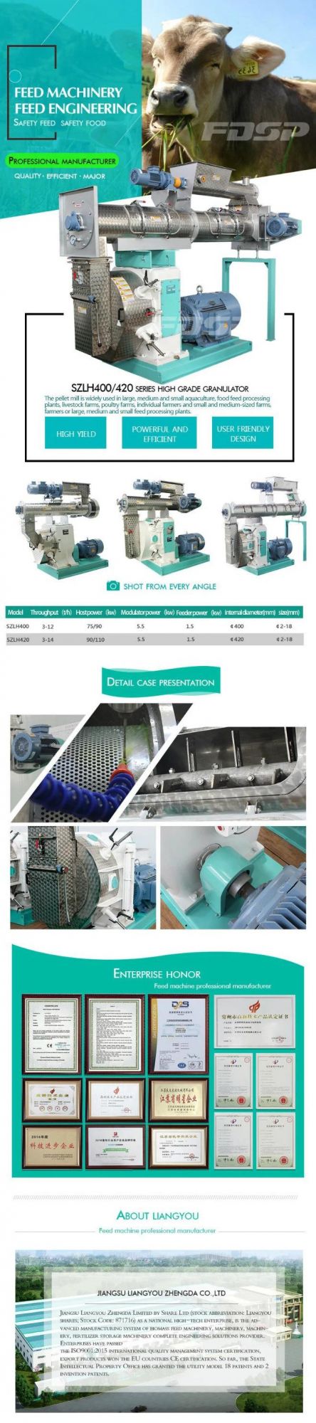 Automatic Single Conditioner Poultry Feed Pellet Machine