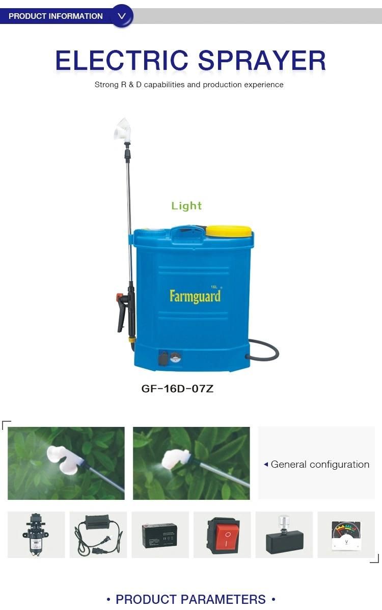 Electric Sprayer 16L/20liter Agricultural Farming Tools Pesticide Sprayer Machine Poison Pump Sprayer Pulverizador