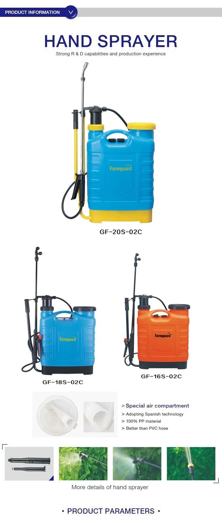 20L/16L/18L Portable Machinery Sprayer Plastic Homeused Garden Sprayer