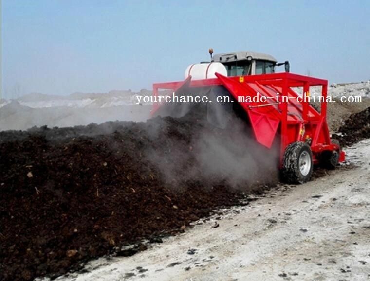 Factory Supply Zfq Series 2-3.5m Width 50-180HP Tractor Mounted Pto Drive Hydraulic Manure Compost Turner for Sale