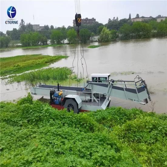 Portable Aquatic Weed Harvester for River