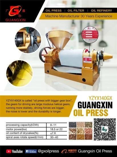 Bigger Gear Box 10tpd Seed Oil Extraction Machine Shea Butter Moringa Oil Making Machine