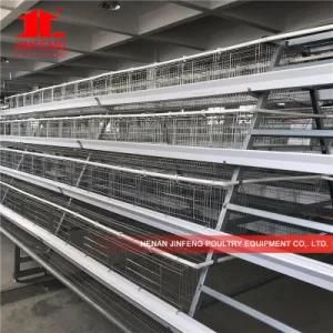 Jinfeng 3 Tier Automatic Galvanized Poultry Farm Equipment Layer Cage