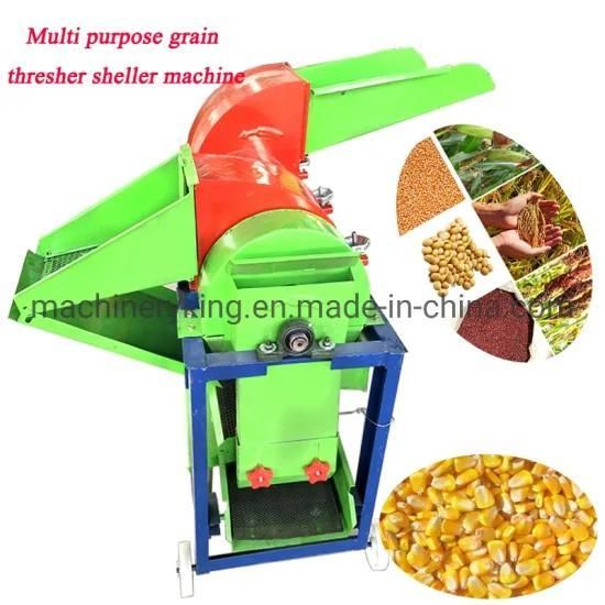 Electric Millet Thresher Rice Dry Bean Sorguhum Threshing Machine