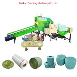 Automatic Corn Silage Baler Machine Maize Silage Baler and Wrapper Machine for Animal Feed
