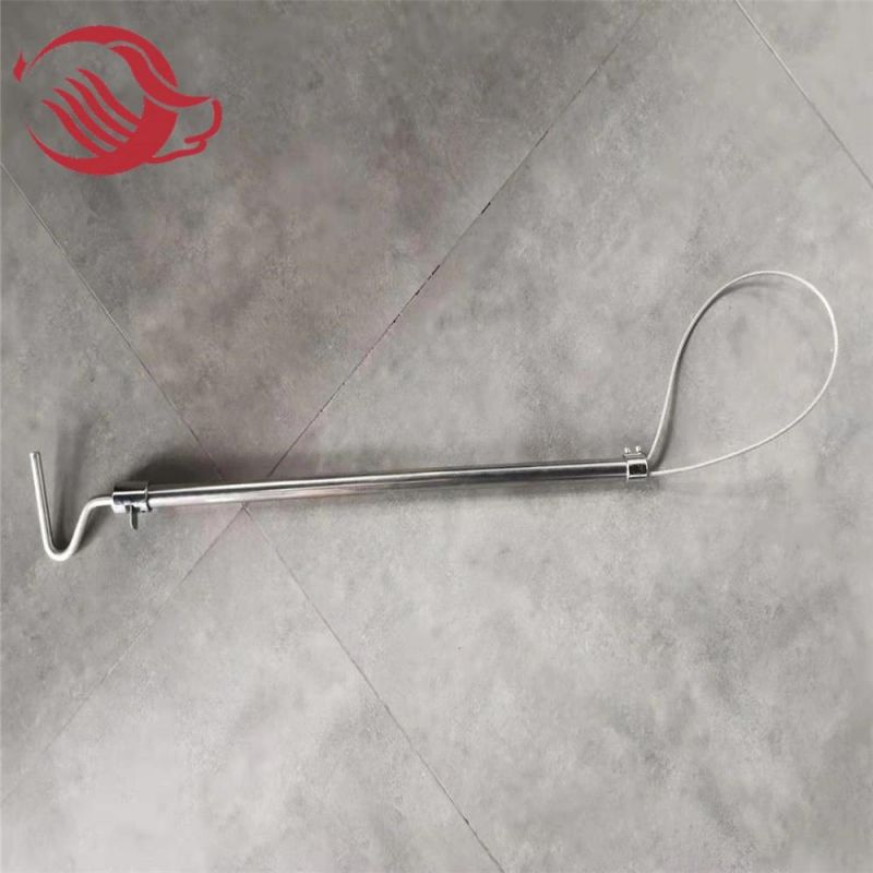 Animal Pig Holder Equipment Durable Stainless Steel Handle Wire Pig Ring Catcher for Livestock Farm