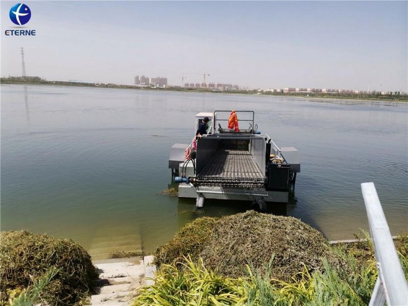 Newest Professional Water Hyacinth Harvester/Trash Skimmer Boat