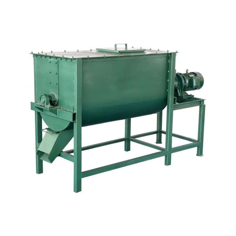 Green 250kg/Barrel Horiziontal Mixer for Feed Powder with CE