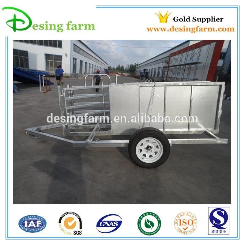 Mobile Livestock Galvanized Steel Transport Trailers