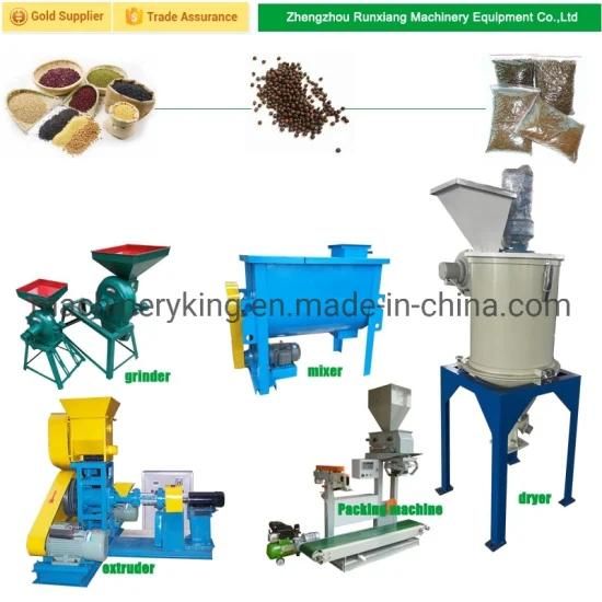 180-250kg/H Automatic Fish Feed Pellet Production Line Floating Fish Feed Making Machine