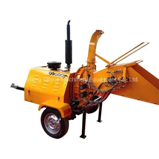 8 Inches Chipping Desel Heavy Duty Wood Chipper, Diesel Drum Wood Chipper