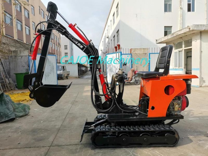 Mini 700kg Crawler Excavator 360 Drgree Rotation Backhoe Hot Sale in Italy for Indoor Working
