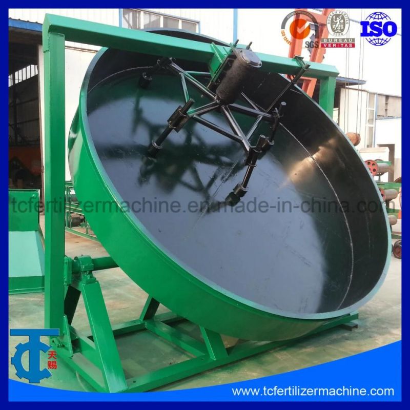 Round Disc Pan Fertilizer Granulator Machine